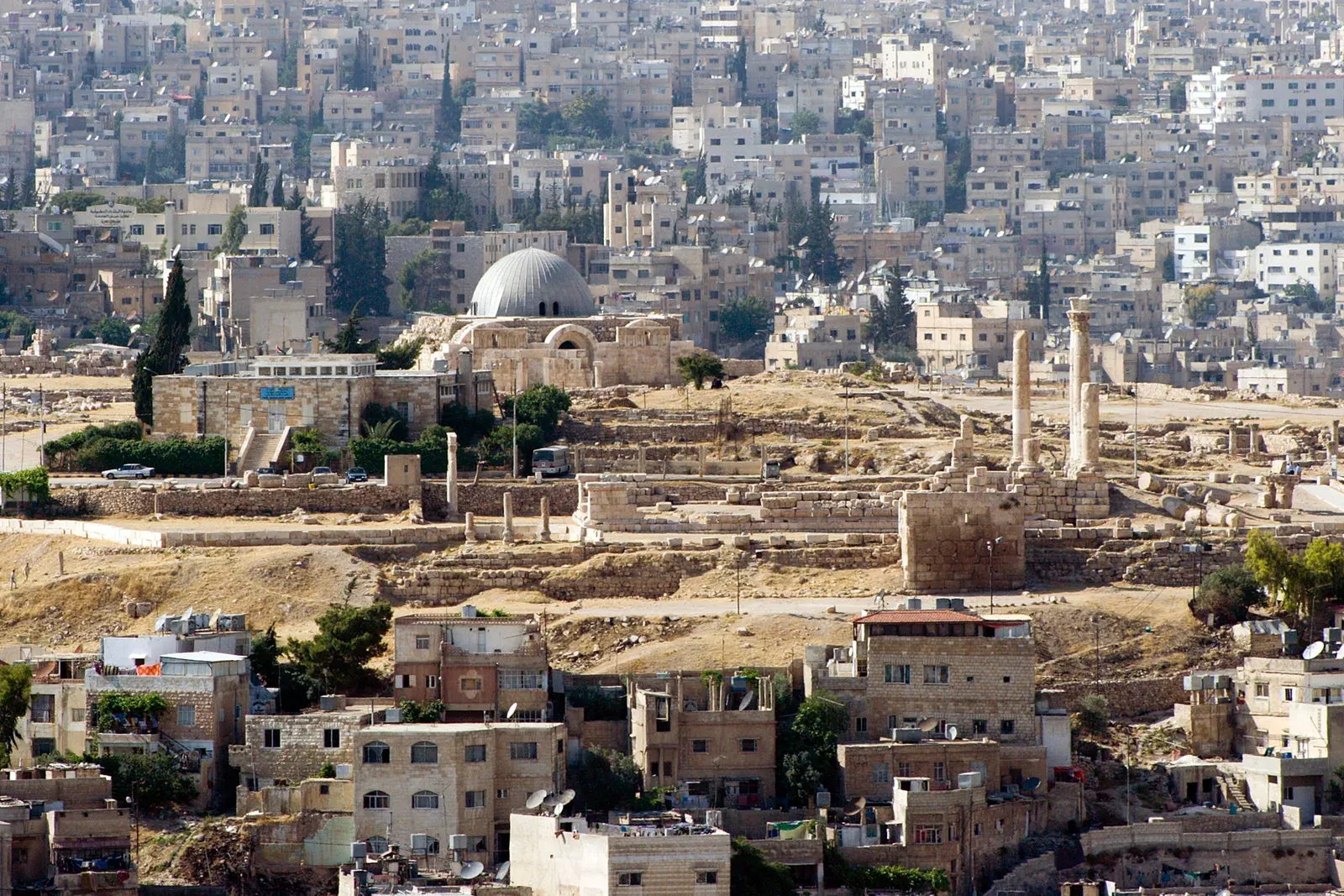 Ruins of the Amman Citadel on Jabal al-Qala above the city