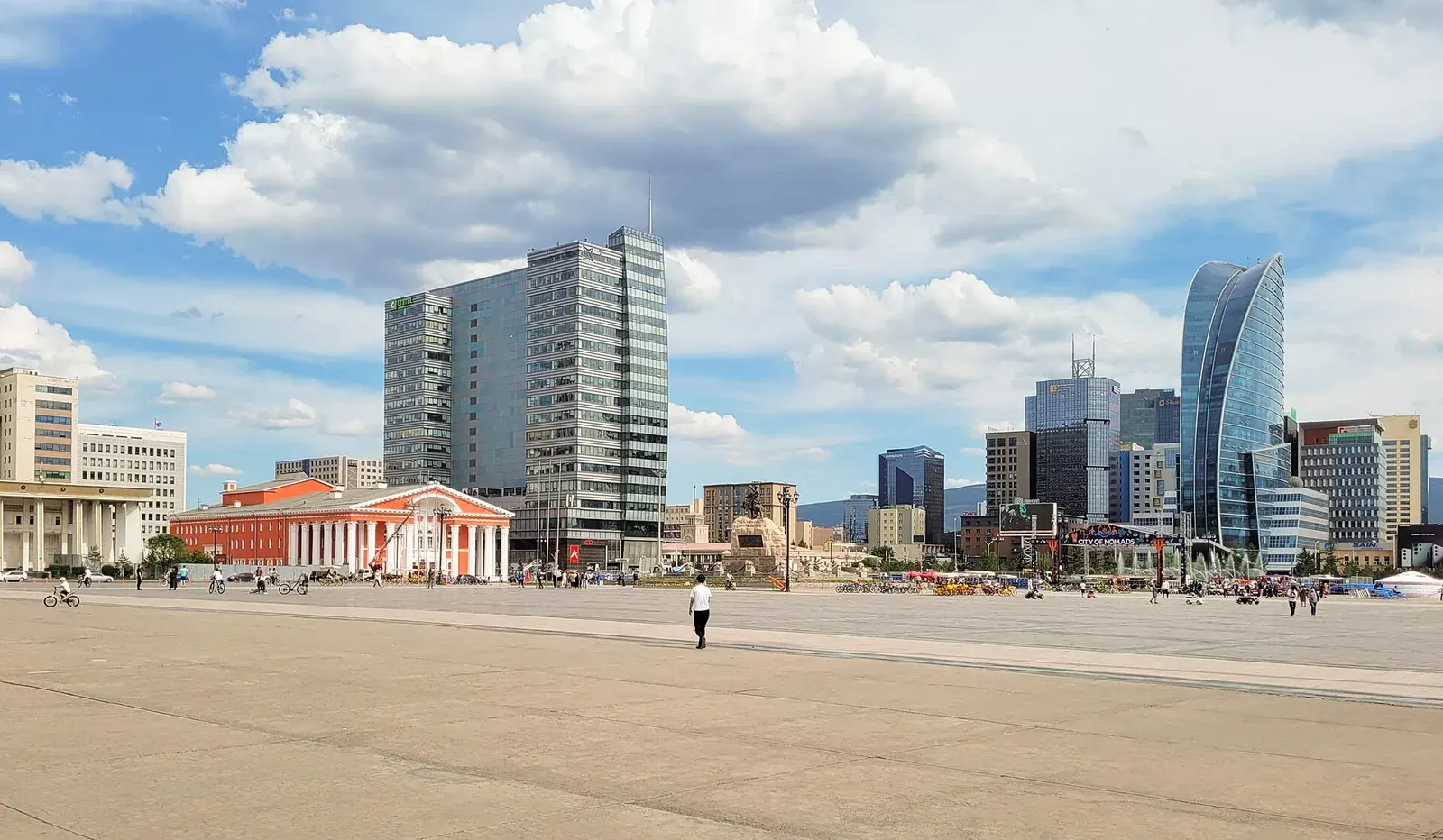 Sükhbaatar Square in central Ulaanbaatar